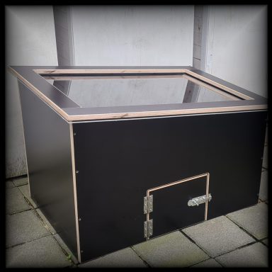 Acrylrahmendach, schräge Variante